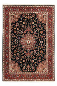 Tapis persan - Tabriz - Royal - 266 x 192 cm - bleu foncé