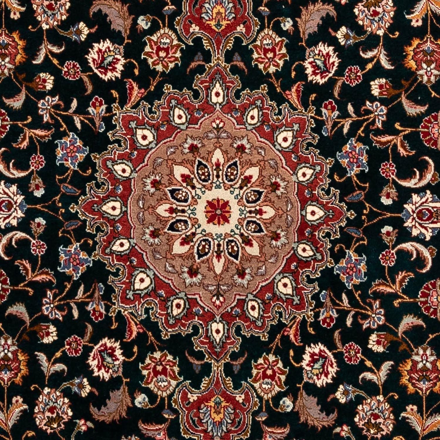 Tapis persan - Tabriz - Royal - 266 x 192 cm - bleu foncé