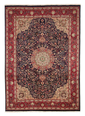 Tapis persan - Tabriz - Royal - 342 x 246 cm - bleu foncé
