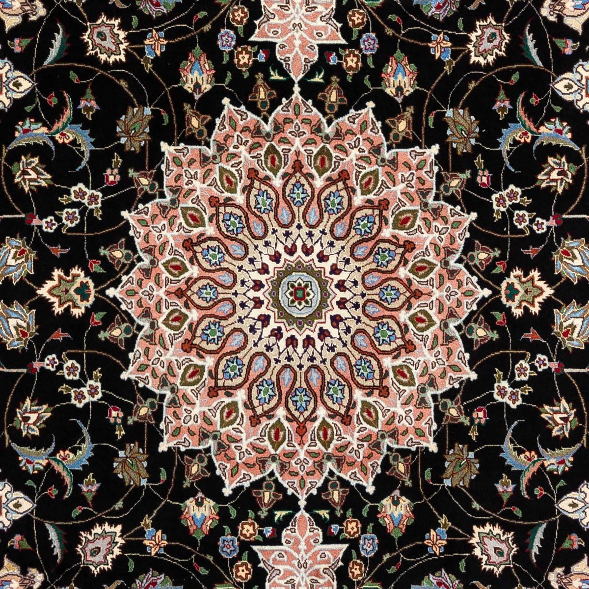 Tapis persan - Tabriz - Royal - 288 x 198 cm - bleu foncé