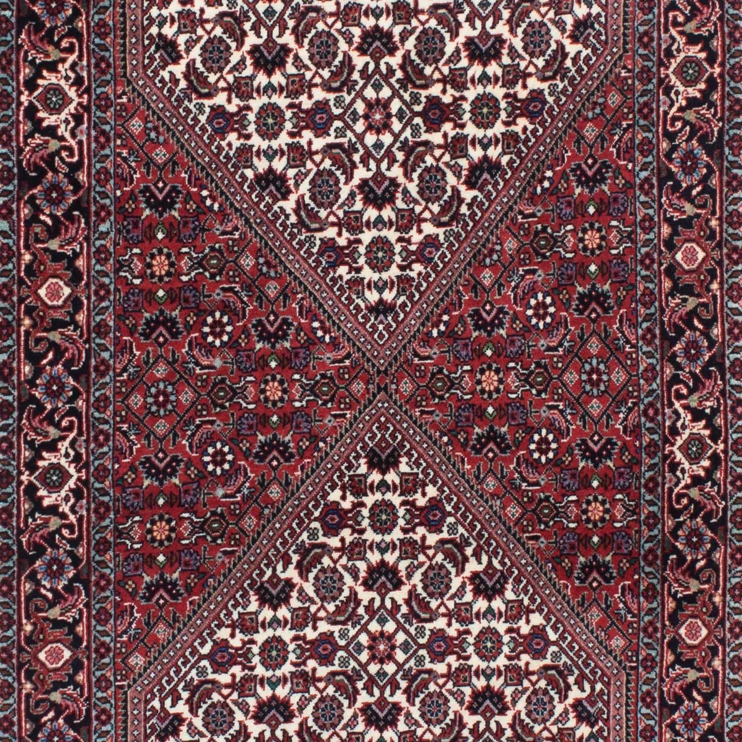 Tapis de couloir Tapis persan - Bidjar - 209 x 75 cm - rouge