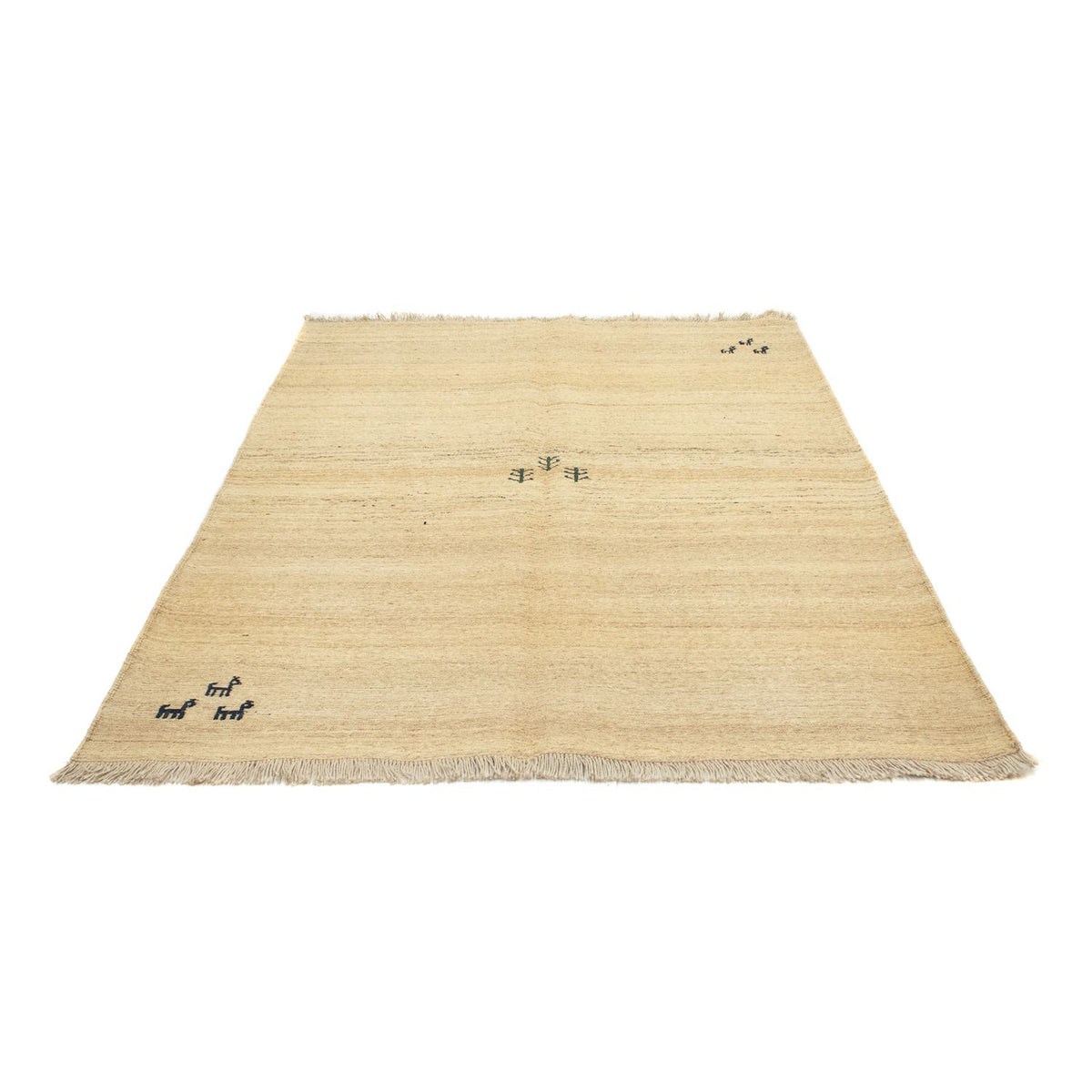 Tapis Gabbeh - Persan - 204 x 156 cm - beige