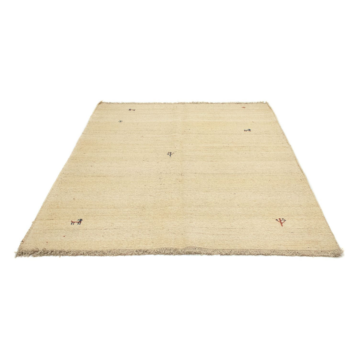 Tapis Gabbeh - Persan - 206 x 158 cm - beige