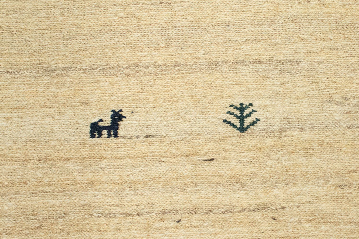 Tapis Gabbeh - Persan - 212 x 153 cm - beige