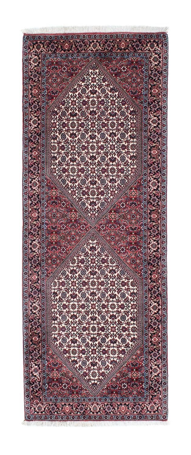 Tapis de couloir Tapis persan - Bidjar - 192 x 74 cm - beige