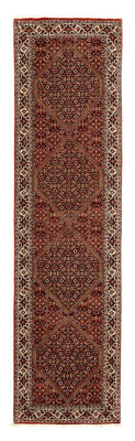 Tapis de couloir Tapis persan - Bidjar - 313 x 82 cm - marron