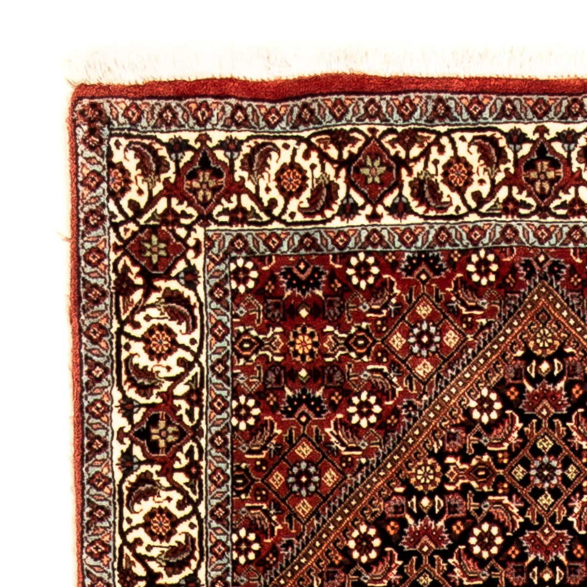 Tapis de couloir Tapis persan - Bidjar - 313 x 82 cm - marron