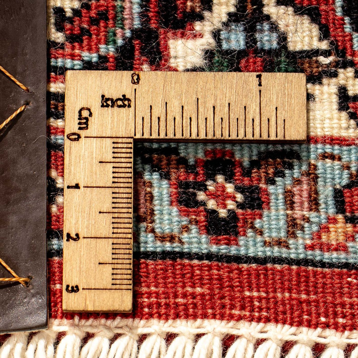 Tapis de couloir Tapis persan - Bidjar - 313 x 82 cm - marron