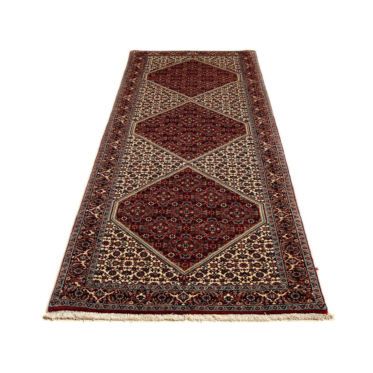 Tapis de couloir Tapis persan - Bidjar - 291 x 88 cm - multicolore