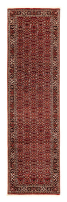 Tapis de couloir Tapis persan - Bidjar - 298 x 80 cm - rouge foncé