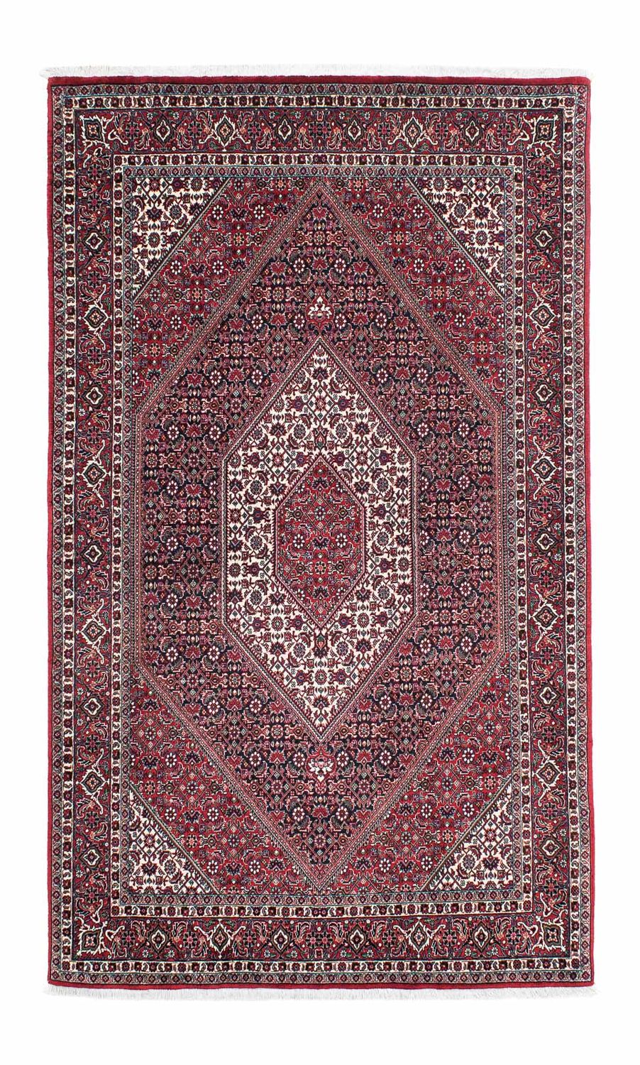 Tapis persan - Bidjar - 204 x 129 cm - rouge clair
