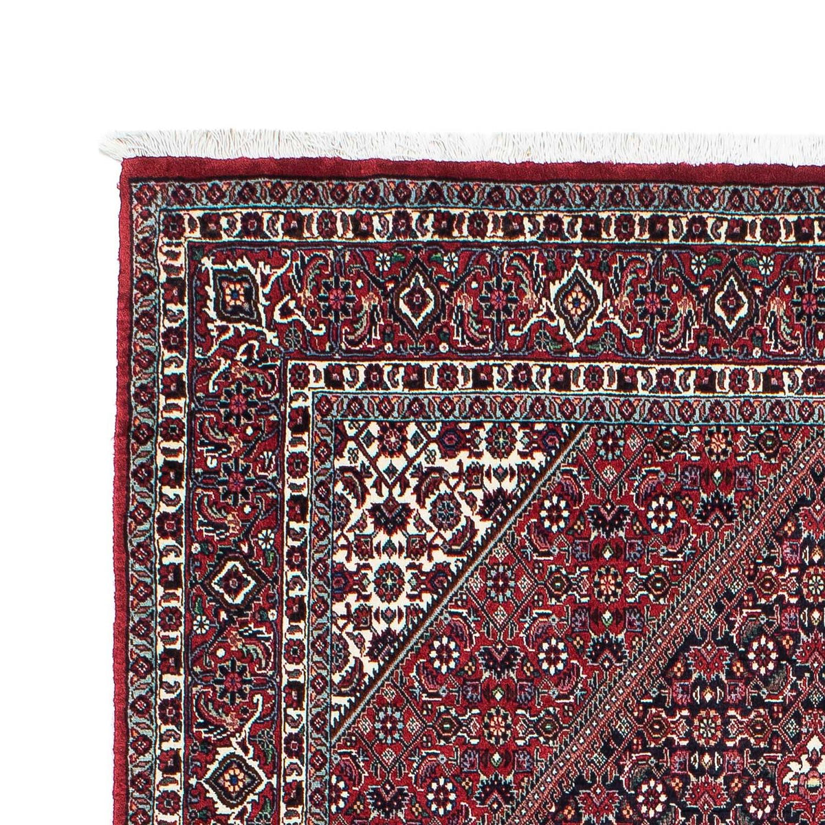 Tapis persan - Bidjar - 204 x 129 cm - rouge clair