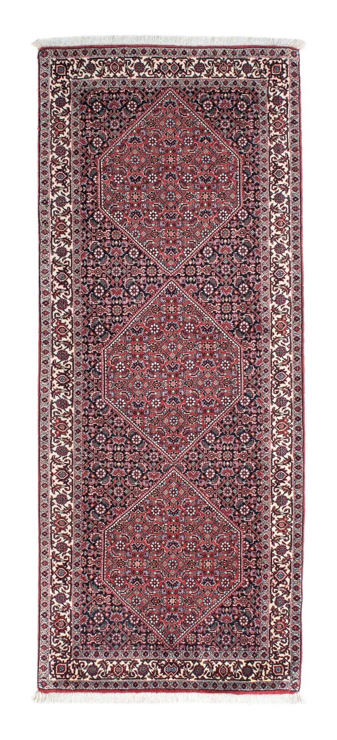 Tapis de couloir Tapis persan - Bidjar - 197 x 72 cm - rouge