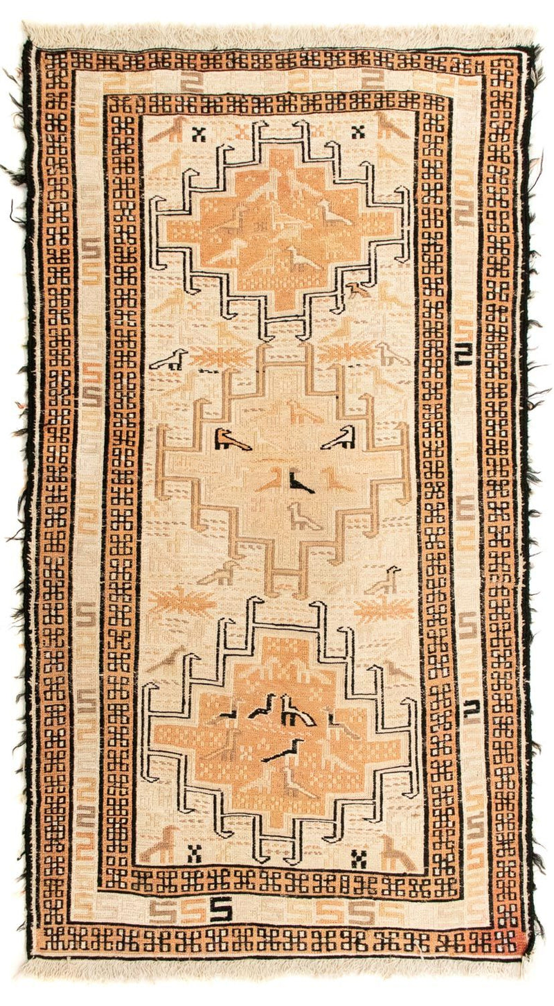 Tapis Kelim - Oriental - 107 x 63 cm - beige
