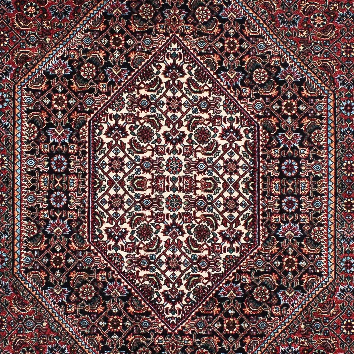 Tapis de couloir Tapis persan - Bidjar - 200 x 99 cm - bleu foncé