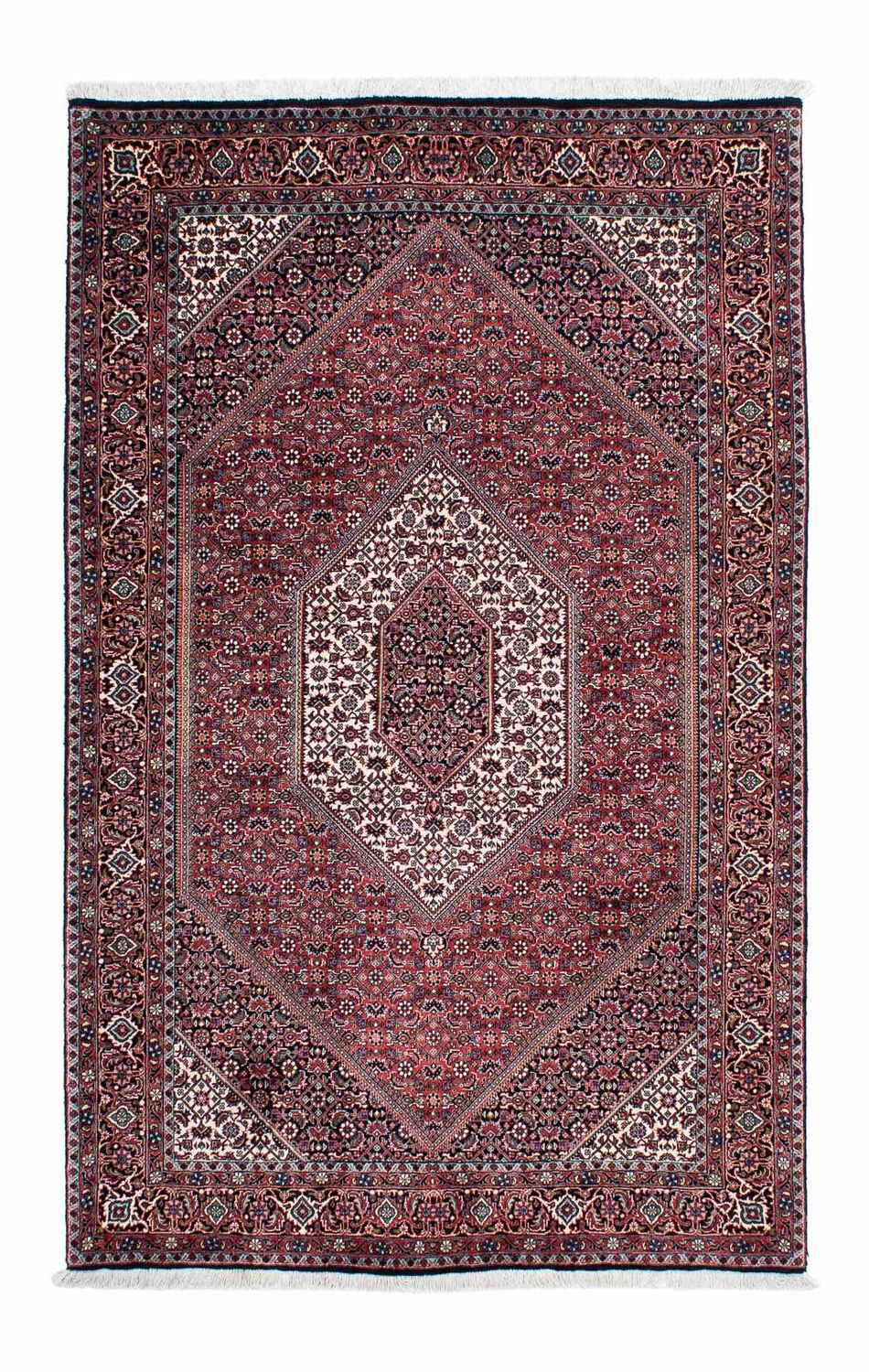 Tapis persan - Bidjar - 200 x 130 cm - rouge clair