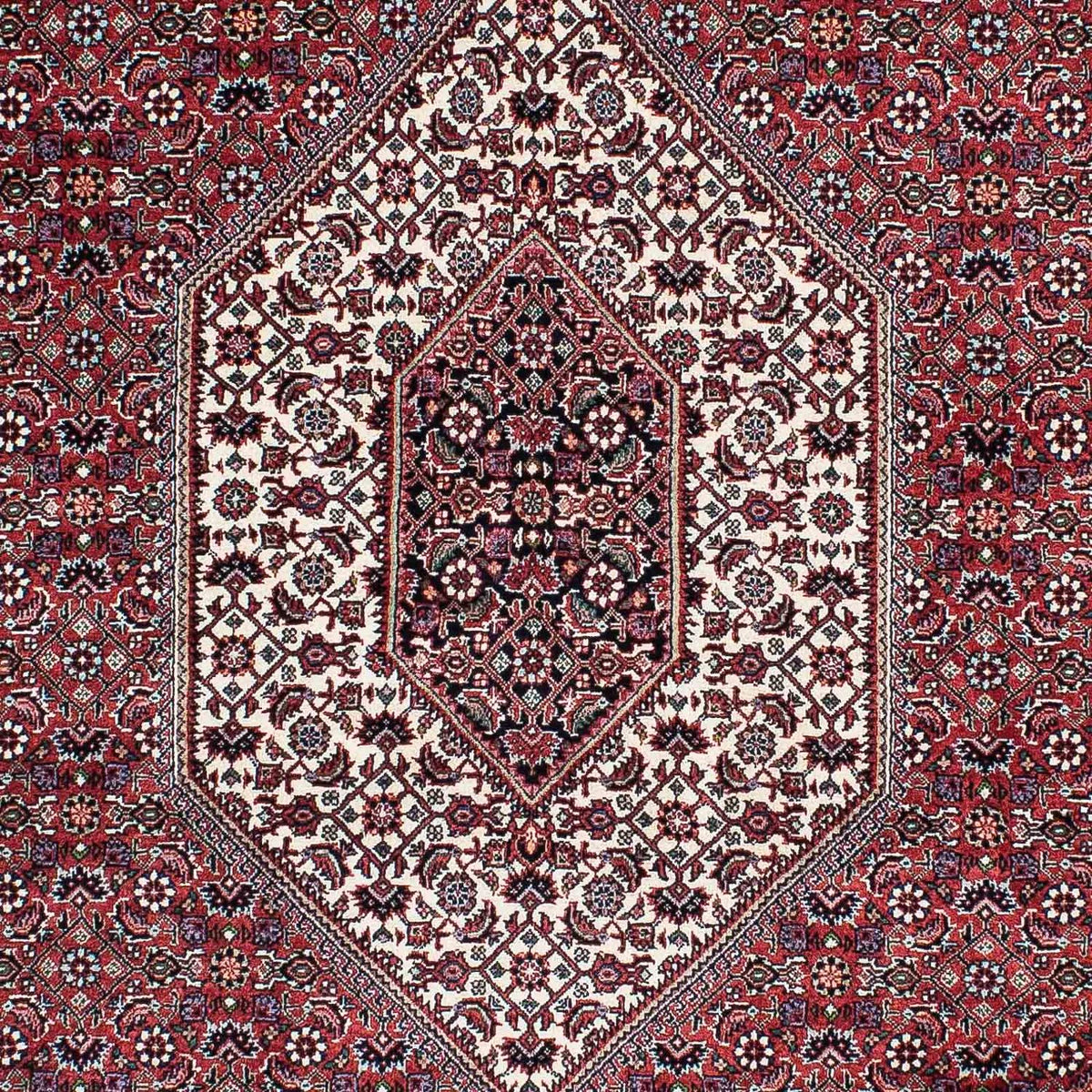 Tapis persan - Bidjar - 200 x 130 cm - rouge clair