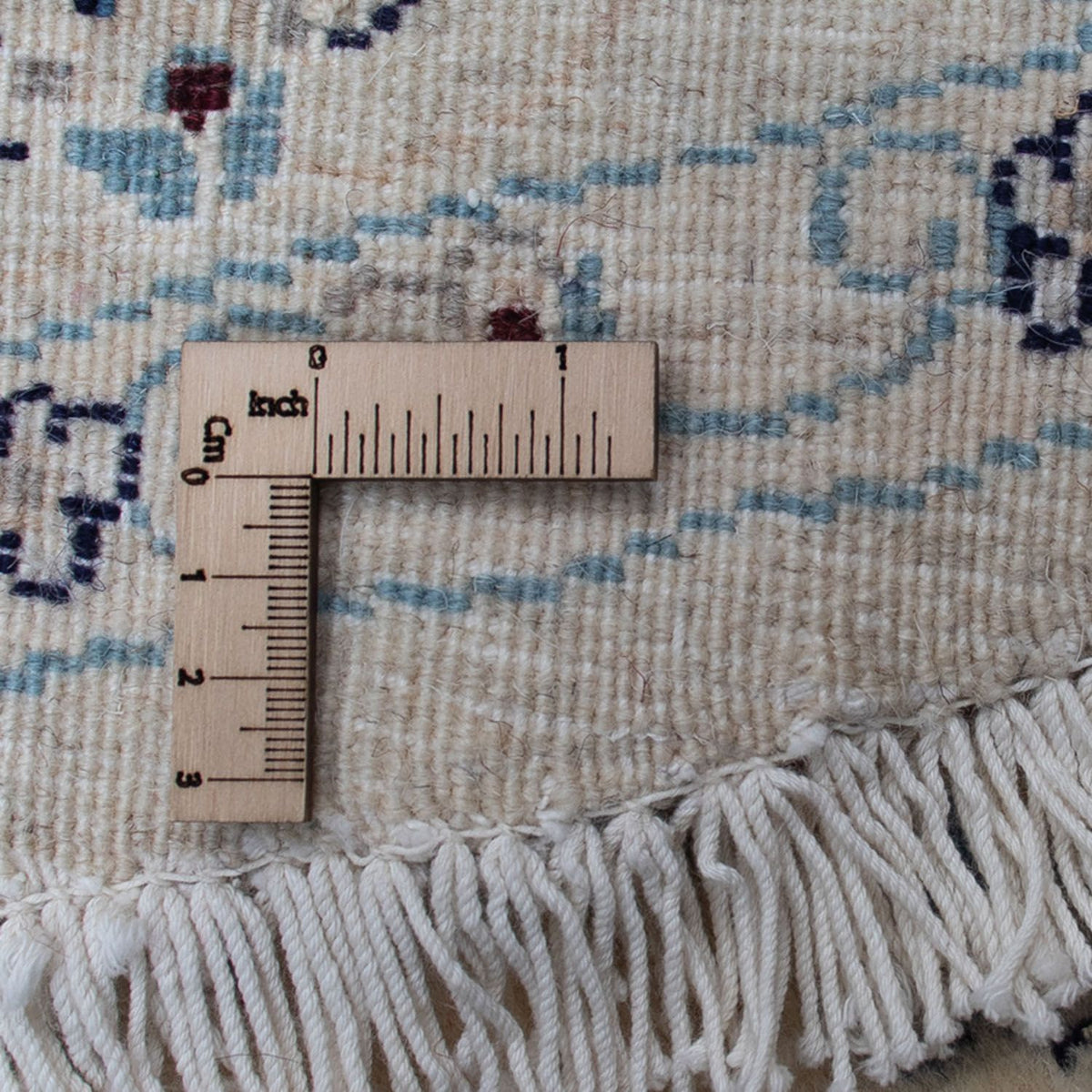 Tapis persan - Nain ronde  - 302 x 302 cm - rouge foncé