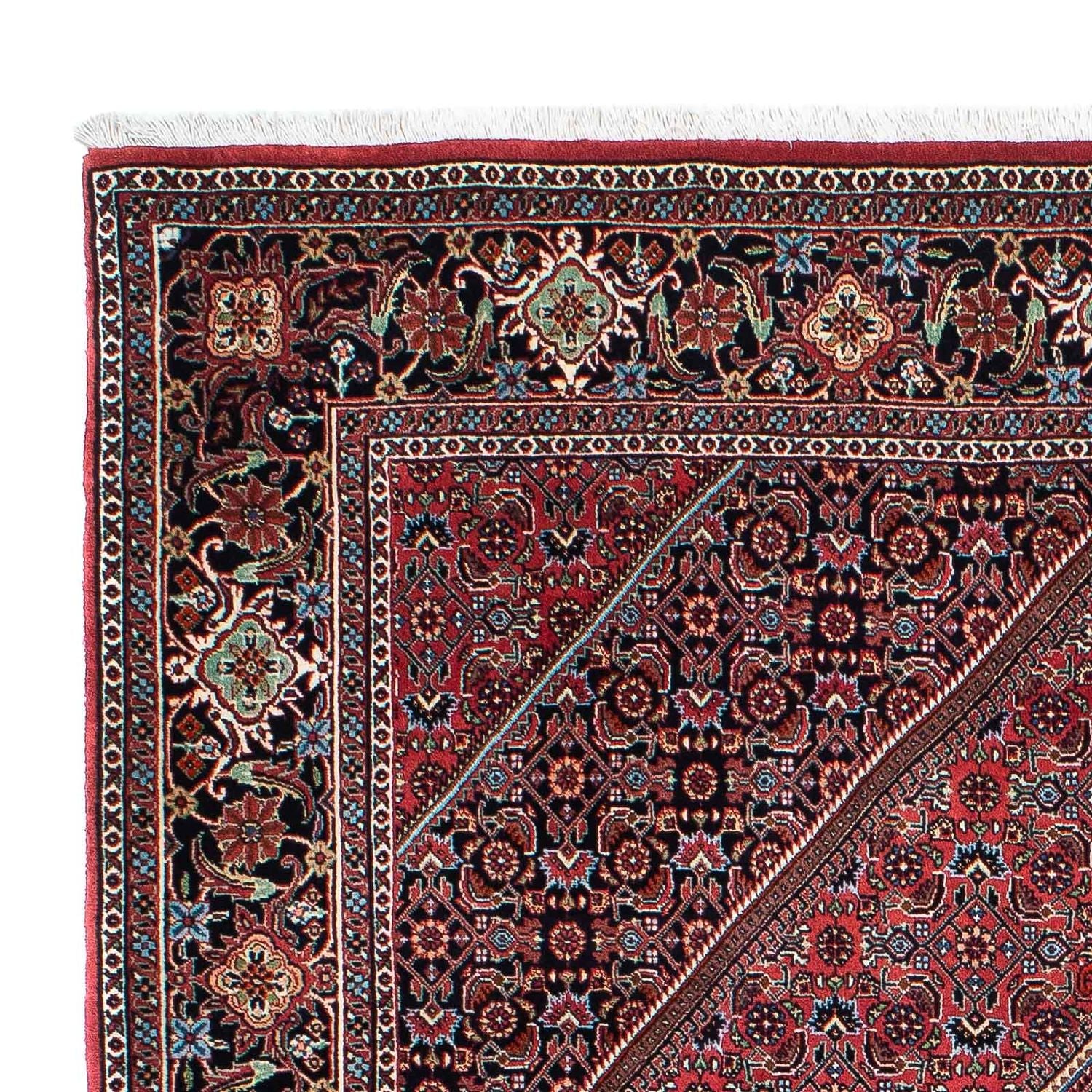 Tapis persan - Bidjar - 202 x 150 cm - rouge clair