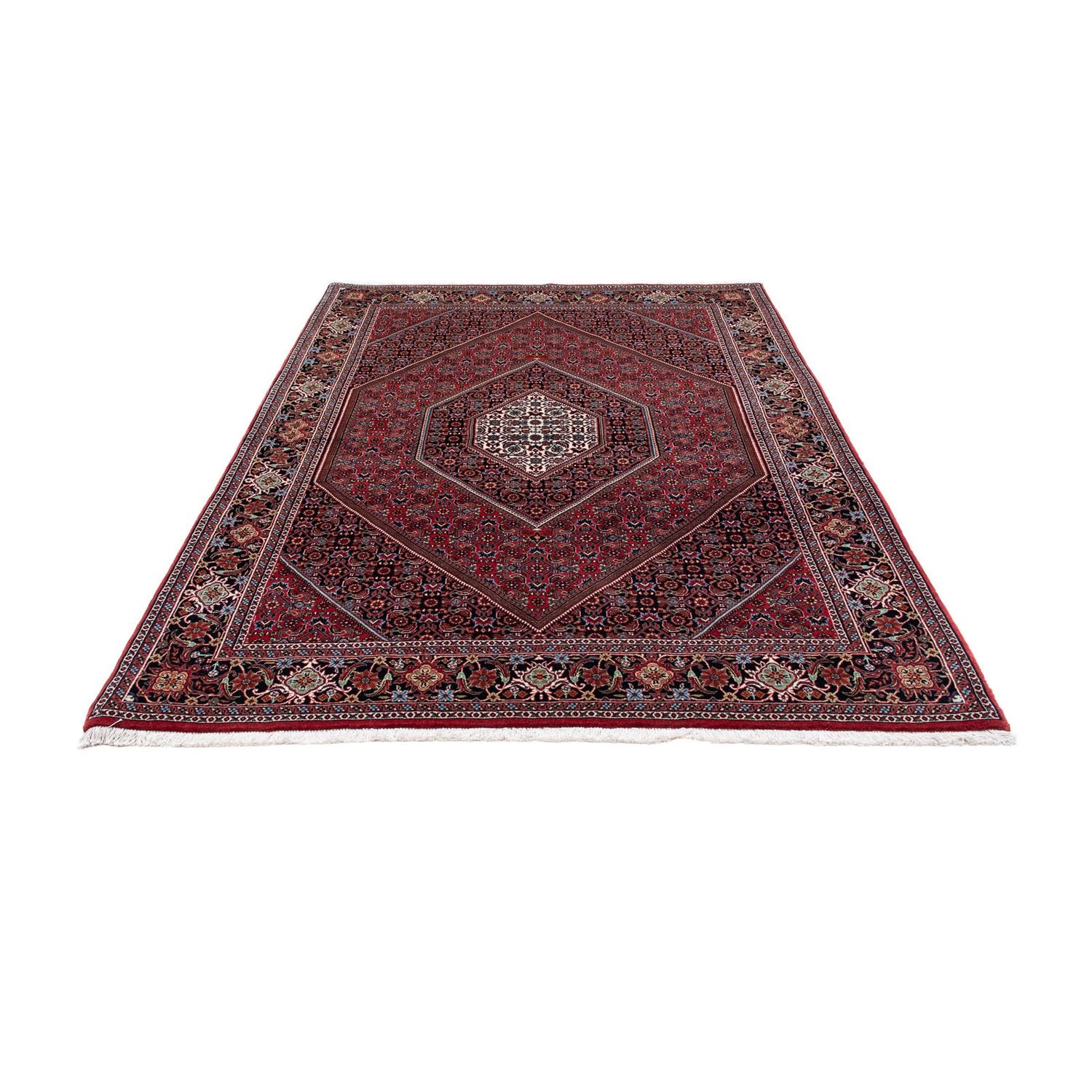 Tapis persan - Bidjar - 202 x 150 cm - rouge clair