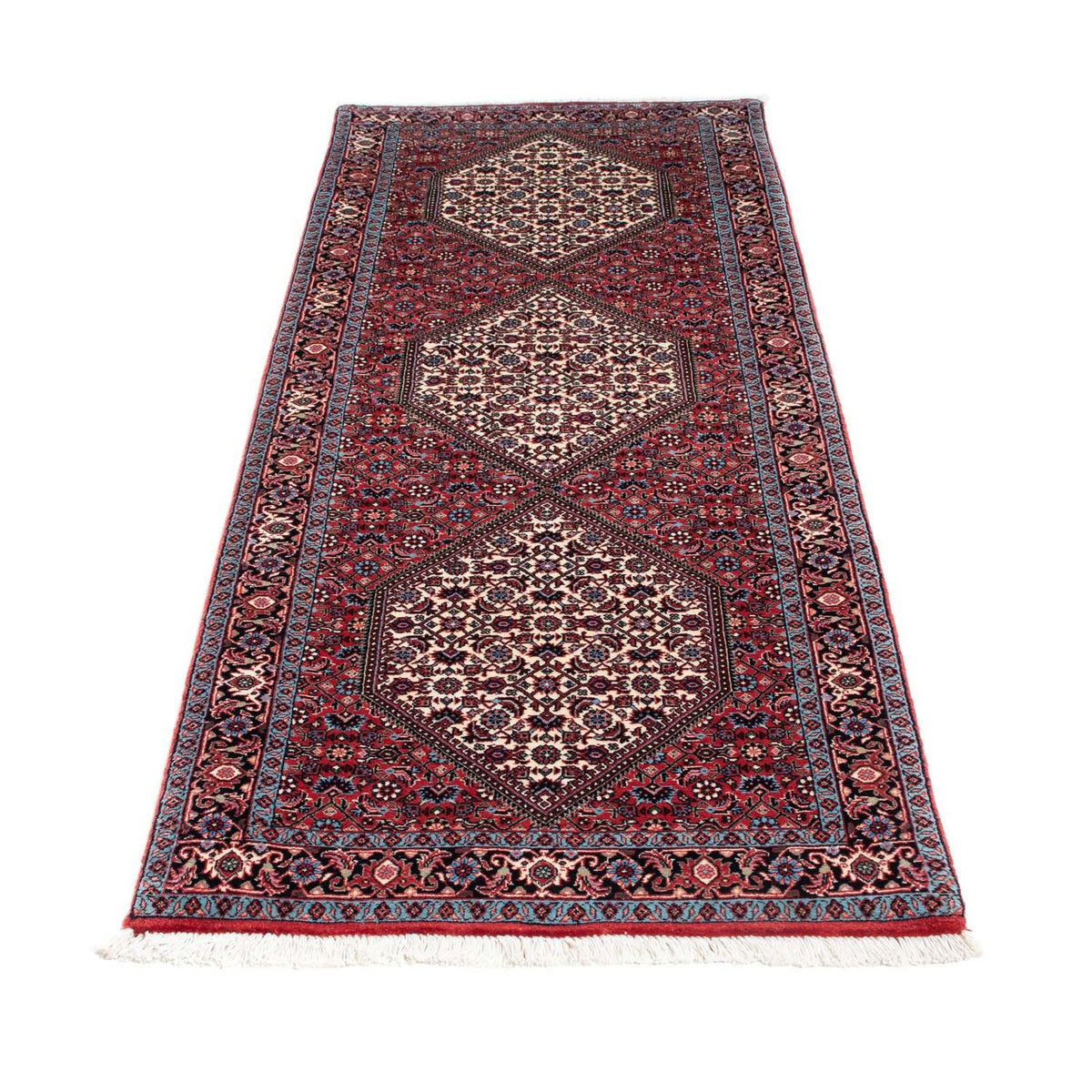 Tapis de couloir Tapis persan - Bidjar - 210 x 74 cm - rouge