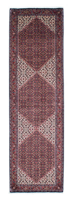 Tapis de couloir Tapis persan - Bidjar - 300 x 84 cm - bleu foncé