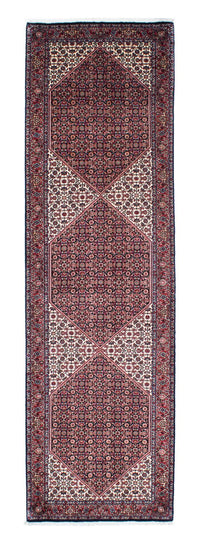 Tapis de couloir Tapis persan - Bidjar - 300 x 84 cm - bleu foncé