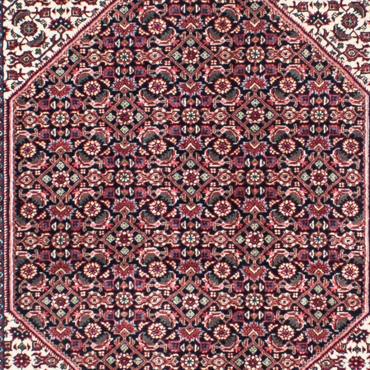 Tapis de couloir Tapis persan - Bidjar - 300 x 84 cm - bleu foncé