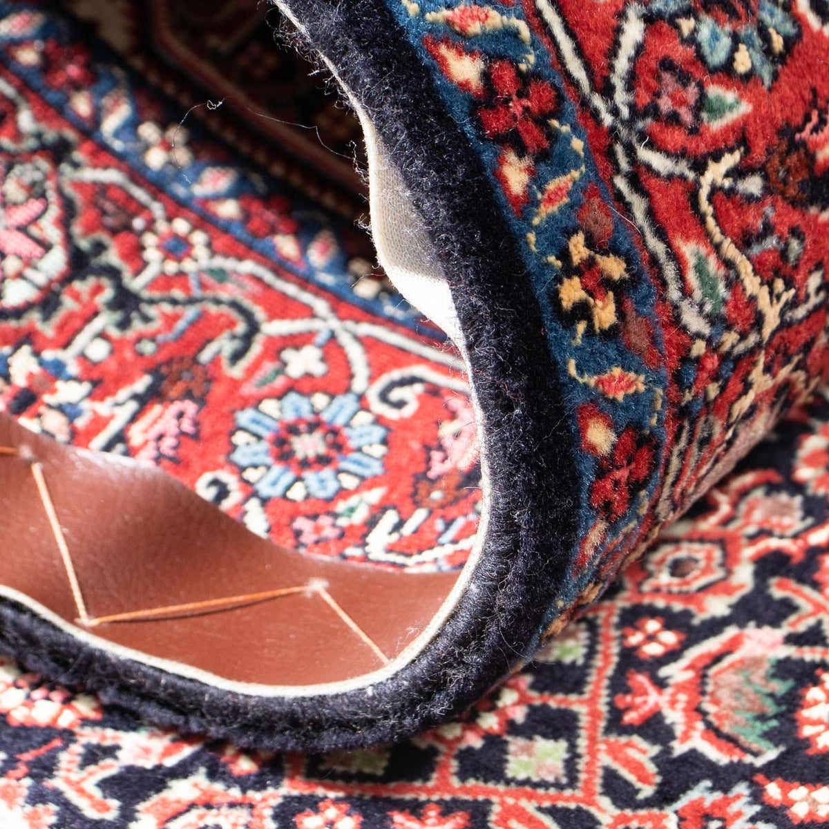 Tapis de couloir Tapis persan - Bidjar - 300 x 84 cm - bleu foncé