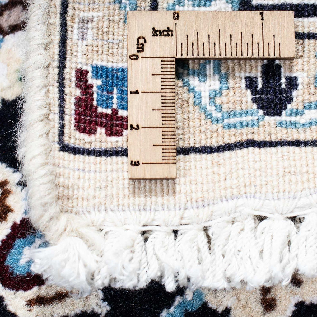 Tapis persan - Nain - Royal - 175 x 108 cm - bleu foncé