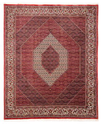 Tapis persan - Bidjar - 304 x 255 cm - rouge foncé