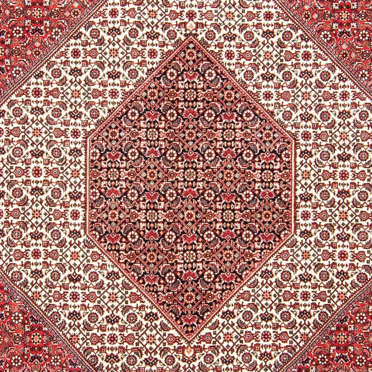 Tapis persan - Bidjar - 312 x 256 cm - rouge clair
