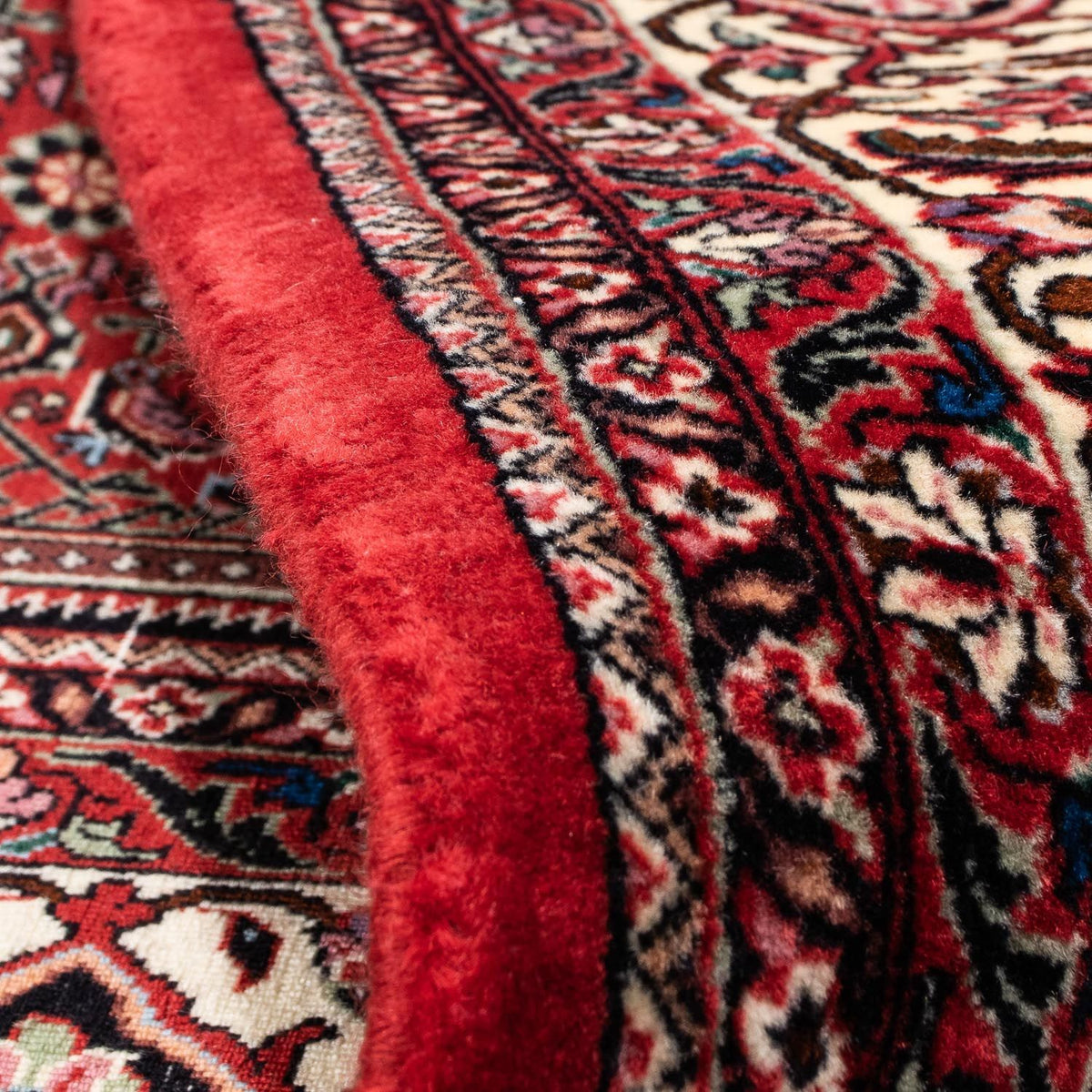 Tapis persan - Bidjar - 240 x 168 cm - rouge foncé