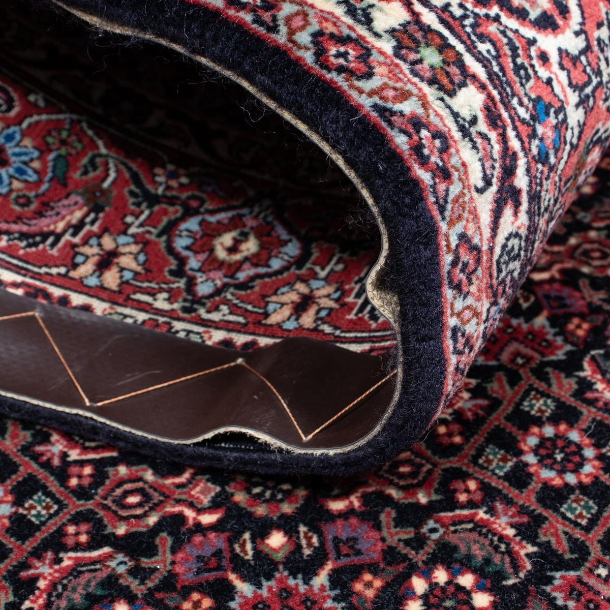 Tapis persan - Bidjar - 182 x 108 cm - bleu foncé