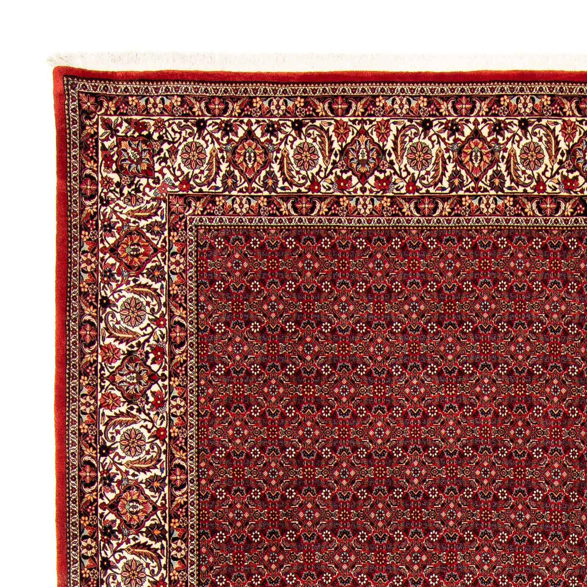 Tapis persan - Bidjar - 400 x 308 cm - rouge foncé