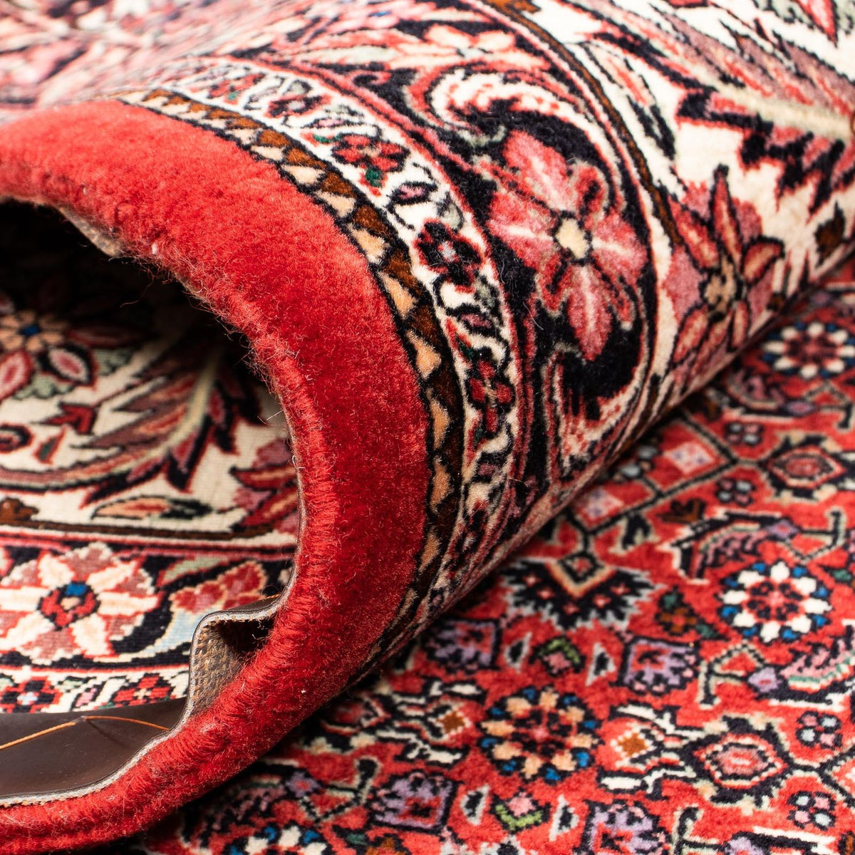 Tapis persan - Bidjar - 400 x 308 cm - rouge foncé