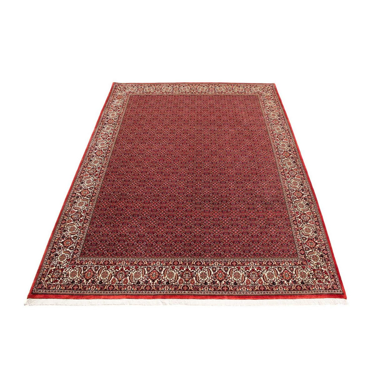 Tapis persan - Bidjar - 400 x 308 cm - rouge foncé