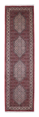 Tapis de couloir Tapis persan - Bidjar - 317 x 85 cm - rouge