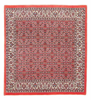 Tapis persan - Bidjar carré  - 105 x 101 cm - rouge