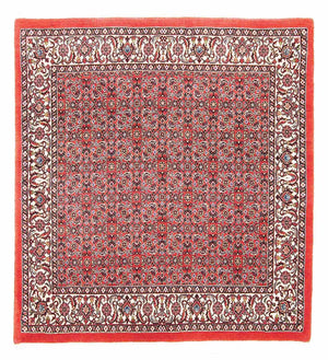 Tapis persan - Bidjar carré  - 105 x 101 cm - rouge
