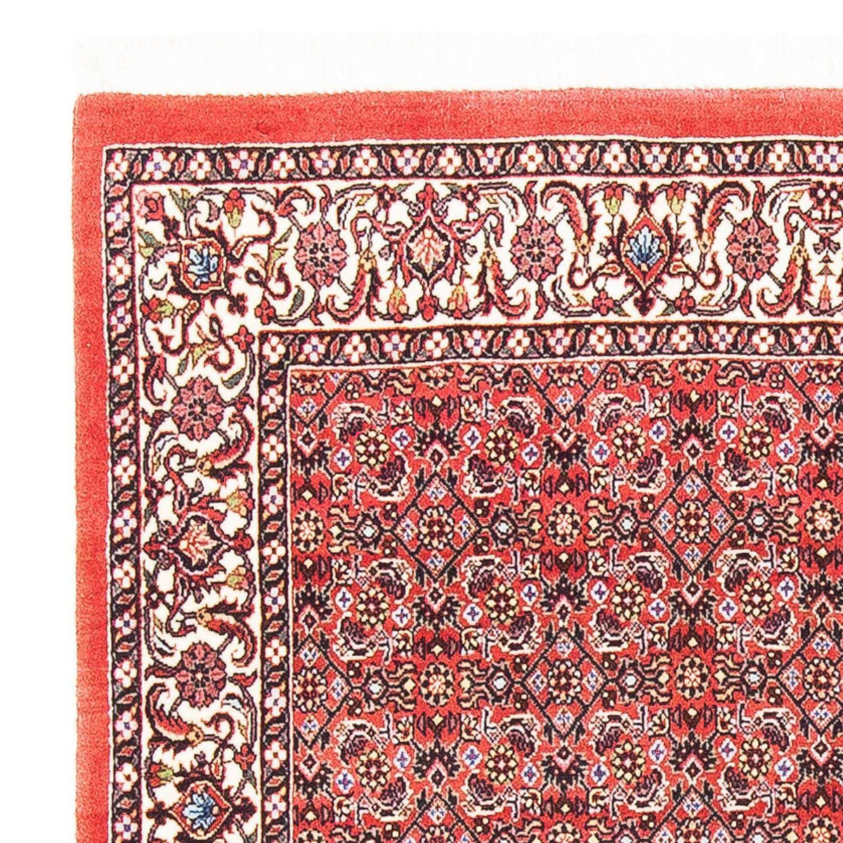 Tapis persan - Bidjar carré  - 105 x 101 cm - rouge
