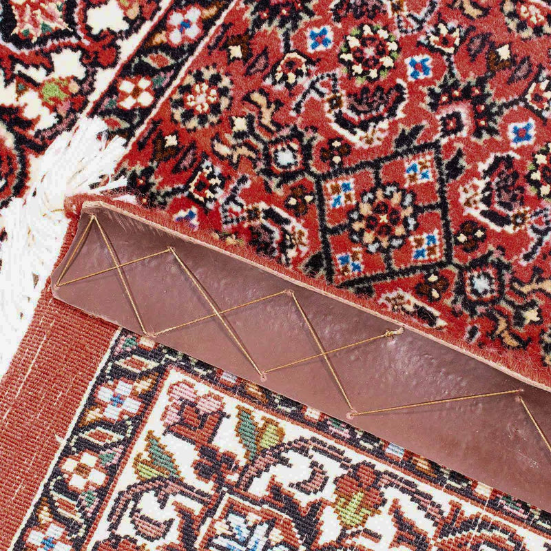 Tapis persan - Bidjar carré  - 105 x 101 cm - rouge