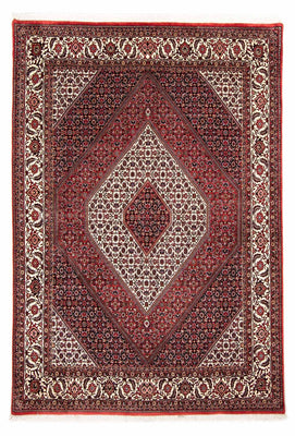 Tapis persan - Bidjar - 236 x 172 cm - rouge foncé
