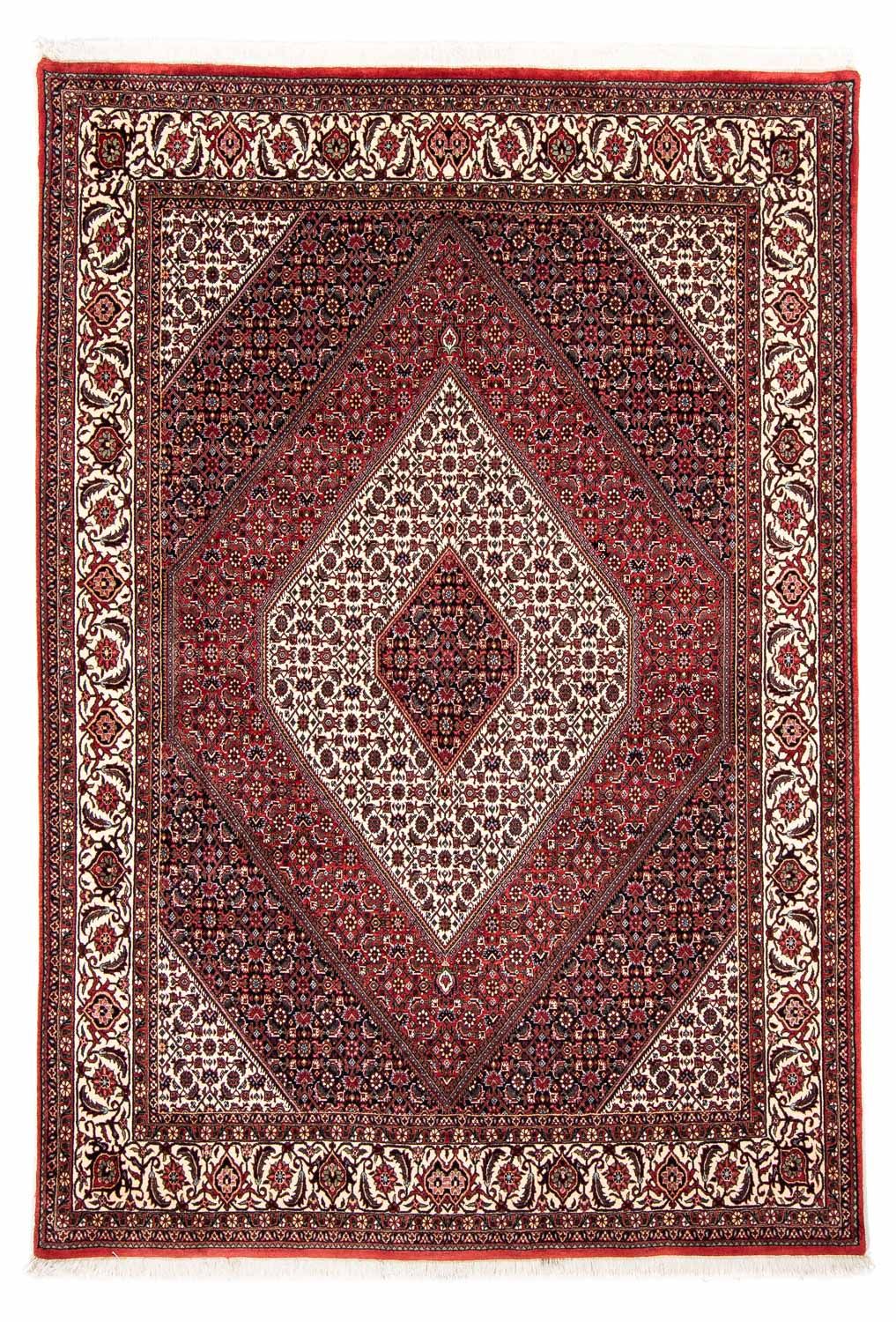 Tapis persan - Bidjar - 236 x 172 cm - rouge foncé