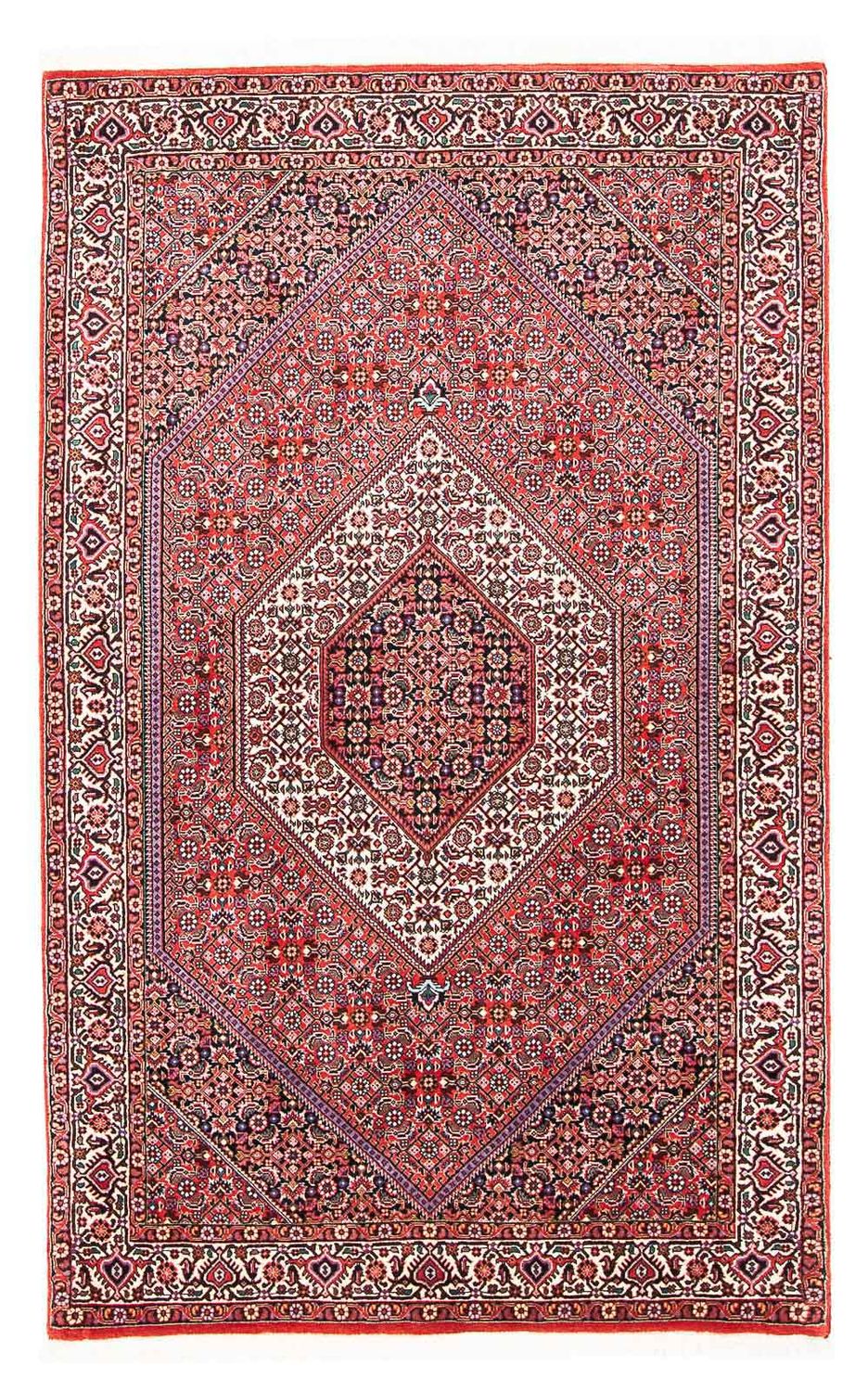 Tapis persan - Bidjar - 180 x 111 cm - rouge clair