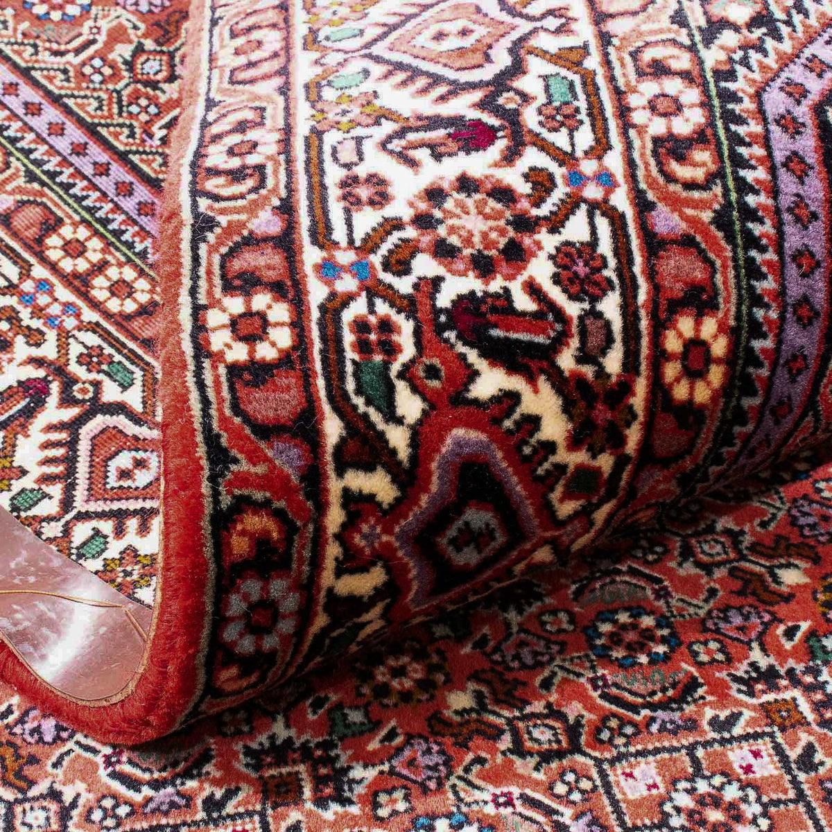 Tapis persan - Bidjar - 180 x 111 cm - rouge clair