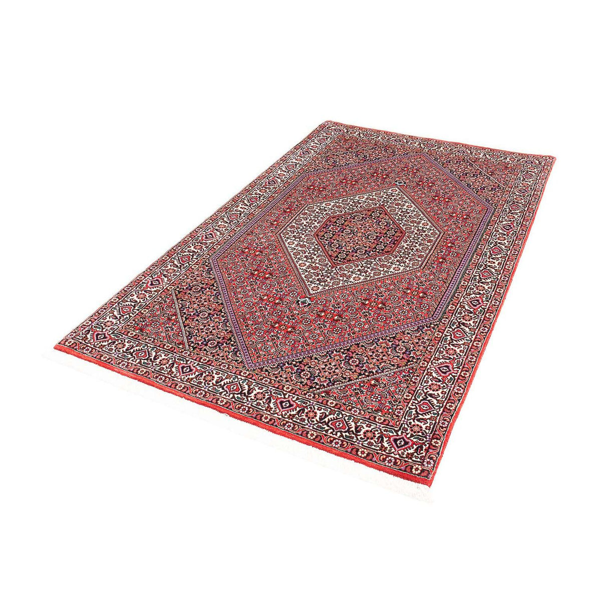 Tapis persan - Bidjar - 180 x 111 cm - rouge clair