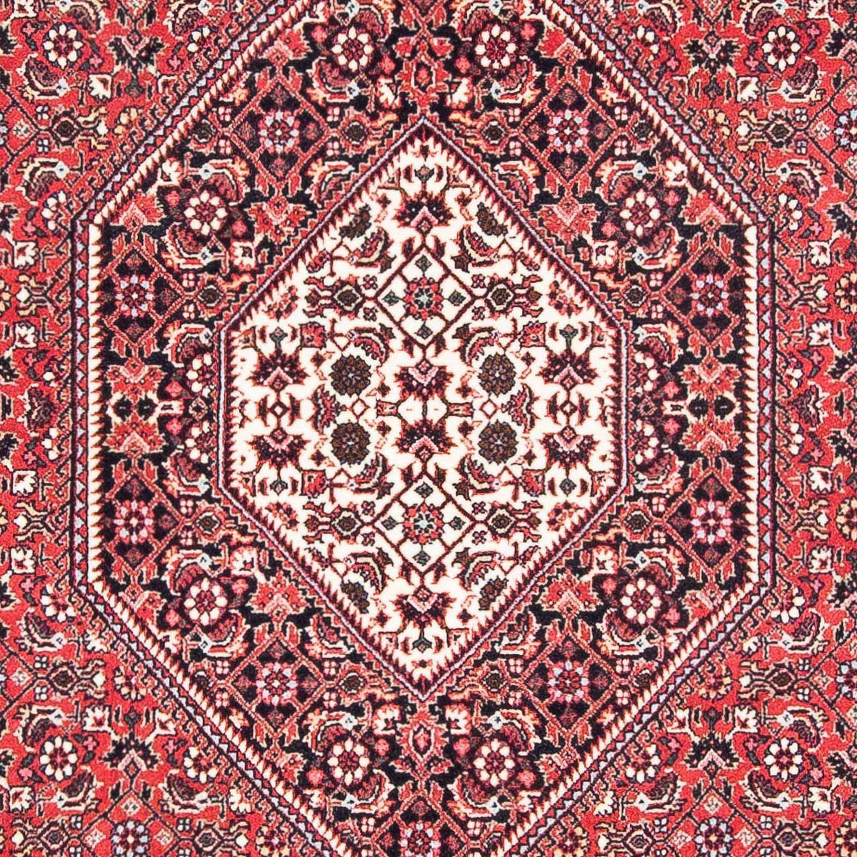 Tapis persan - Bidjar - 185 x 111 cm - rouge clair
