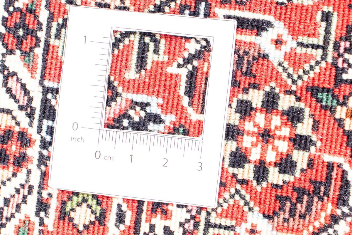 Tapis persan - Bidjar ronde  - 155 x 155 cm - rouge foncé