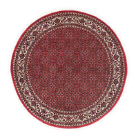 Tapis persan - Bidjar ronde  - 150 x 150 cm - rouge foncé